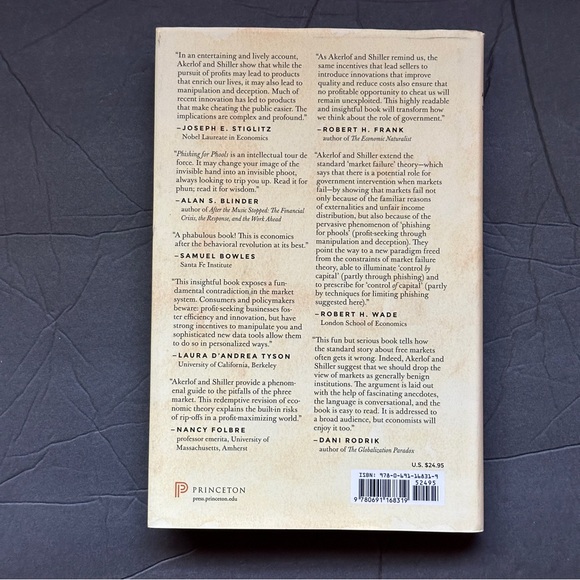 Phishing for Phools by George A Akerlof | Economics, Marketing | Hardcover Book - Picture 2 of 11